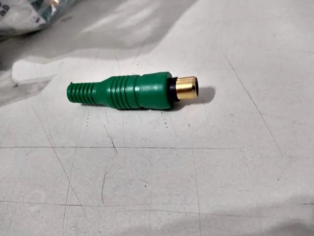 CONECTOR PLUG RCA FEMEA PLÁSTICO (lote 180 pçs)