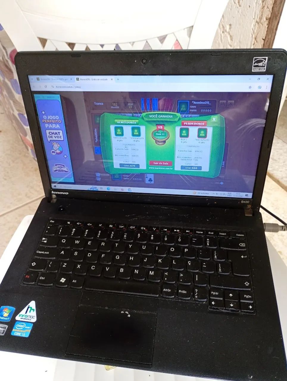 Notebook em perfeito estado motivo do preço baixo pois falta só esse valor para comprar um