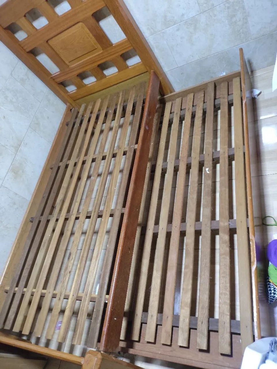 Bom cama de madeira  - Foto 2