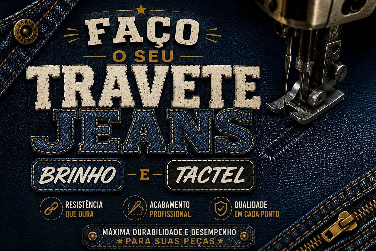 Faço seu travete jeans brinho e Tactel 