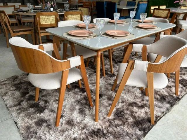 Mesa de Jantar com 06 cadeiras modelos poltronas - Foto 2