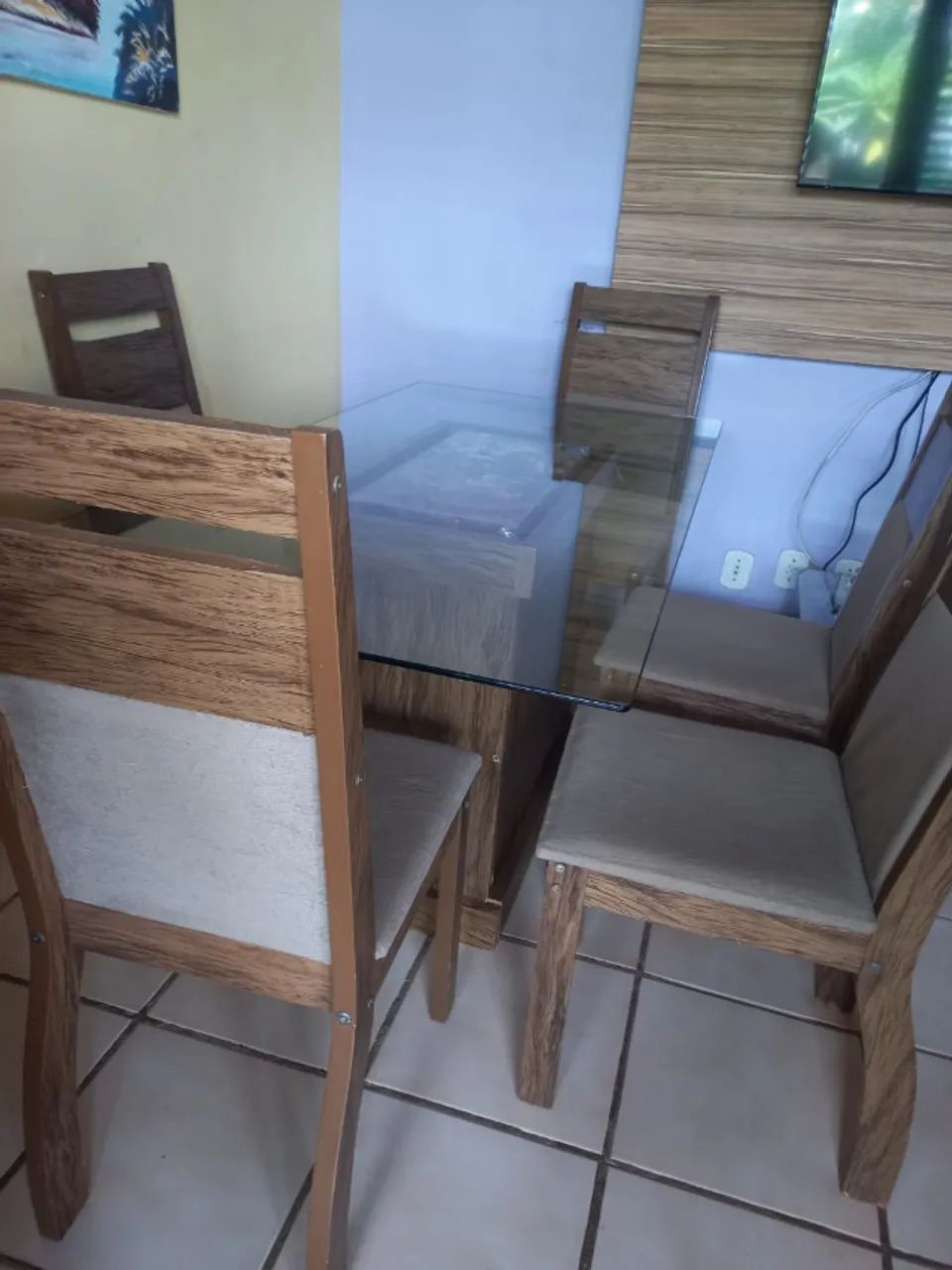 Mesa de jantar 6 lugares