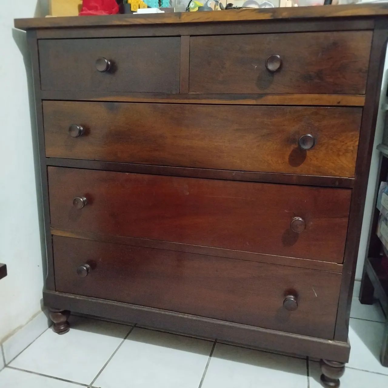 Conjunto de Móveis quarto Antigo de Madeira  - Foto 2