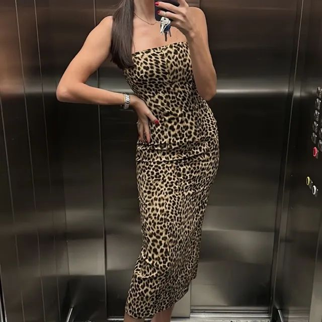 Vestido Zara Animal Print