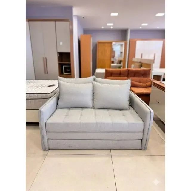 SOFÁ CAMA NORONHA 1,55M LINHO. PRONTA ENTREGA. - Foto 5