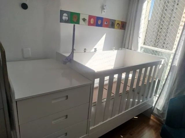 Berço Multifuncional Branco Luna Reller