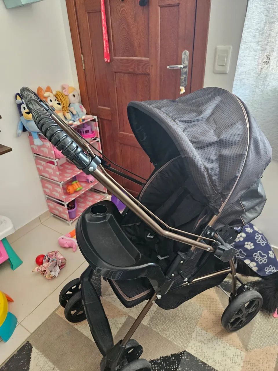 Carrinho de bebê com bebê conforto Galzerano - Foto 2