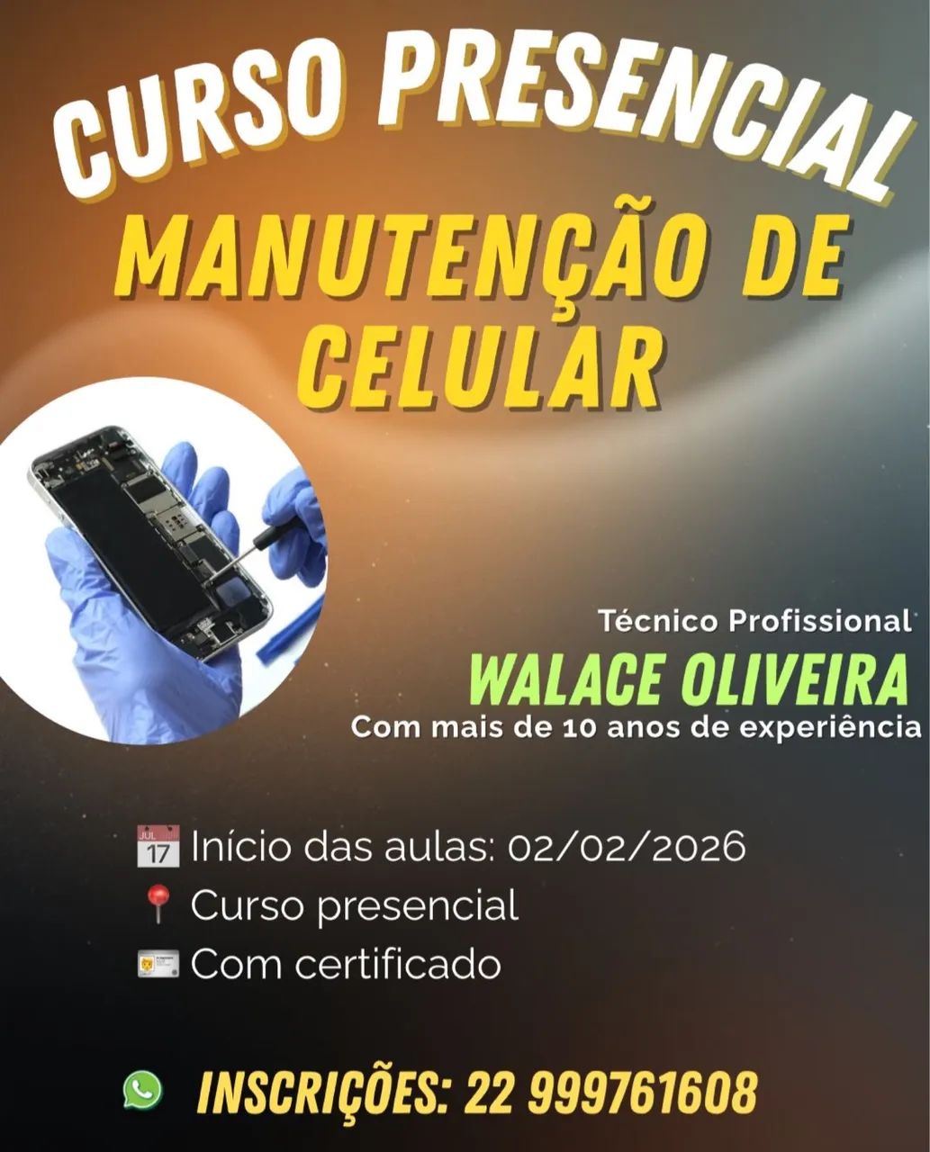 Curso manutenção de celular