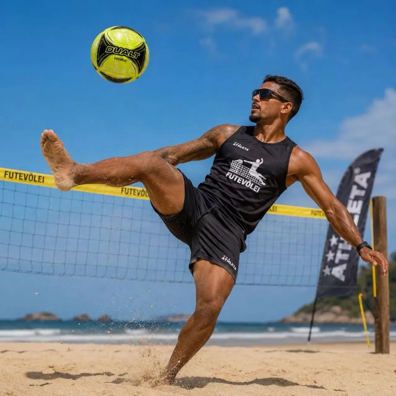 Bola De Futevôlei Dualt Futmesa Altinha Praia Pvc Resistente - Foto 4