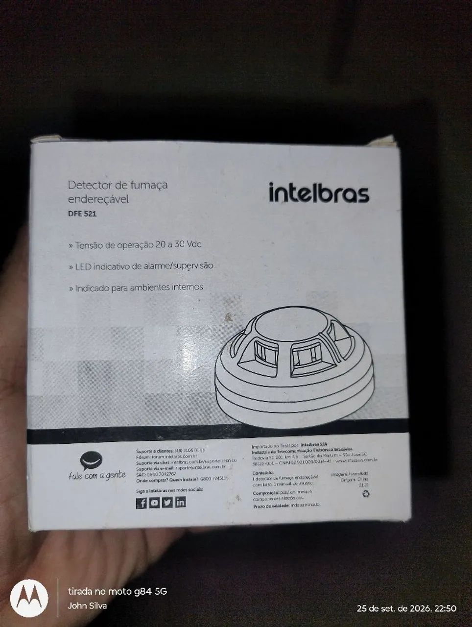 Dedector de fumaça 