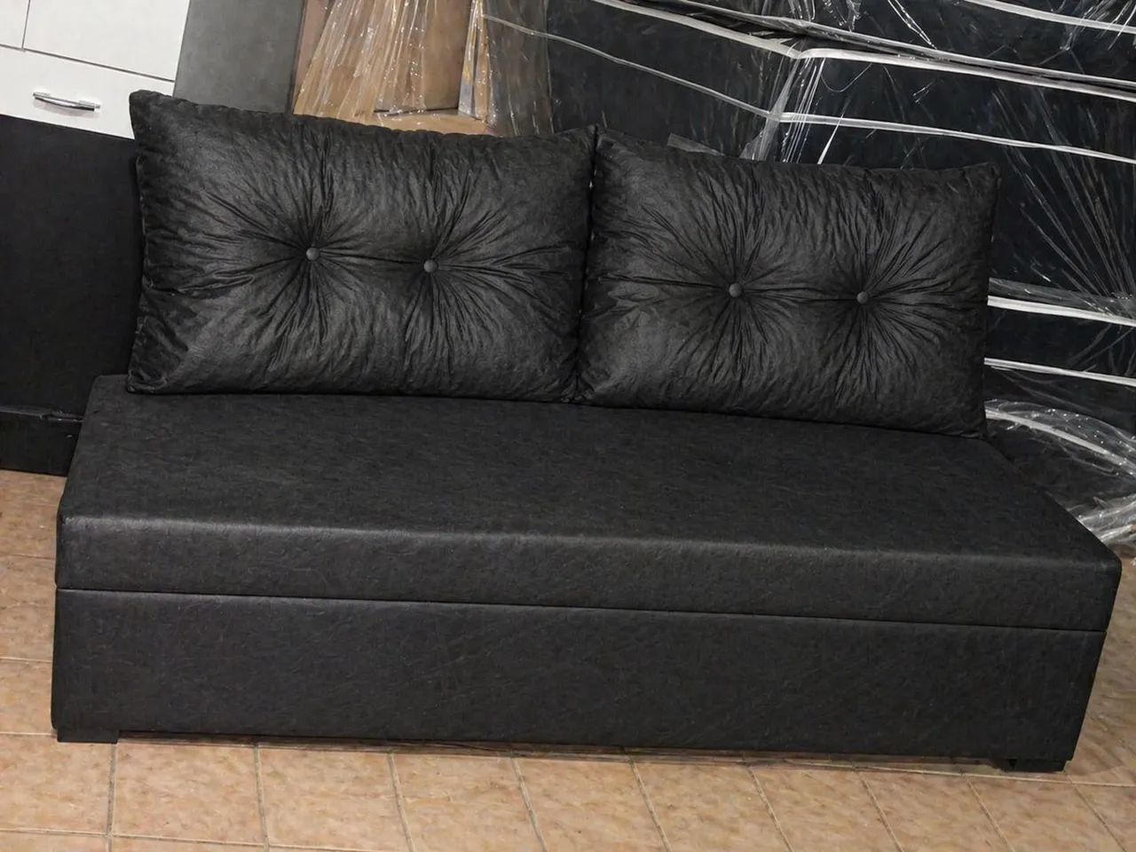 Sofa cama 2 ALMOFADÕES de fábrica  - Foto 2