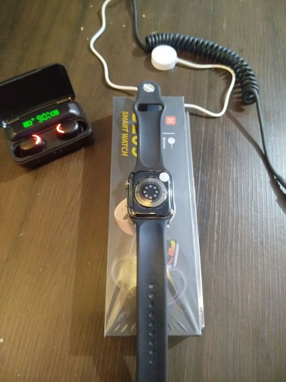 Smartwatch + Fone Bluetooth + Case Power back  - Foto 5