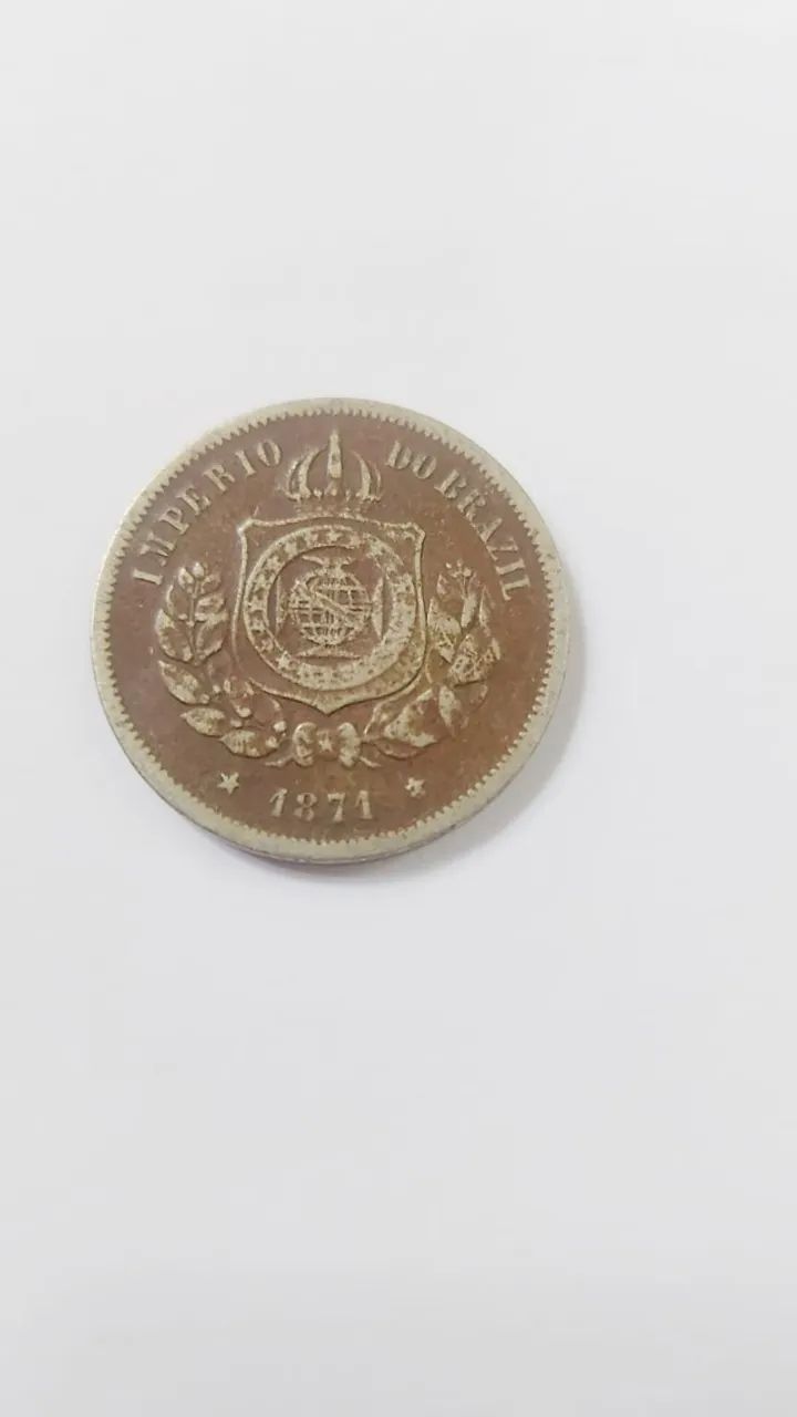 Moeda de 100 Reis 1871 - Foto 2