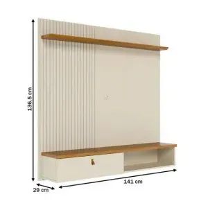 Painel Iris Cinamomo/Off White até 55 polegadas - Foto 2