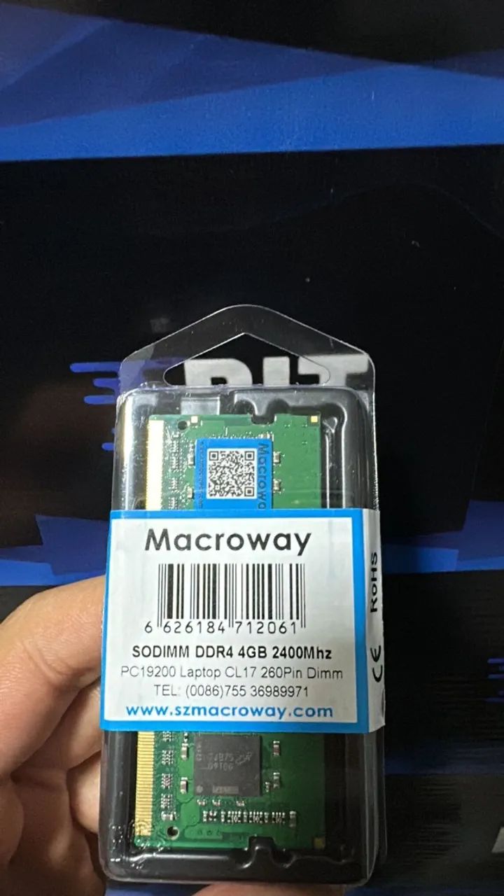  Memória DDR4 Notebook 4GB | 2666Mhz - 2400Mhz | Nova Lacrada |