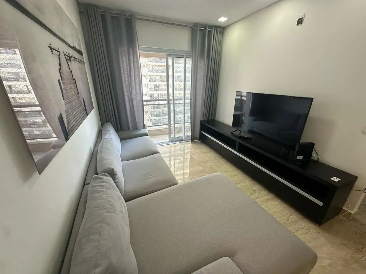 Baixou para alugar rápido apartamento mobiliado para aluguel no centro de Alphaville com 1 - Foto 4