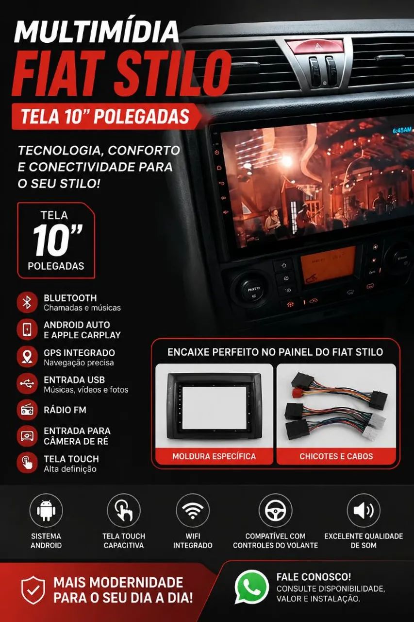 Multimídia Fiat stilo 