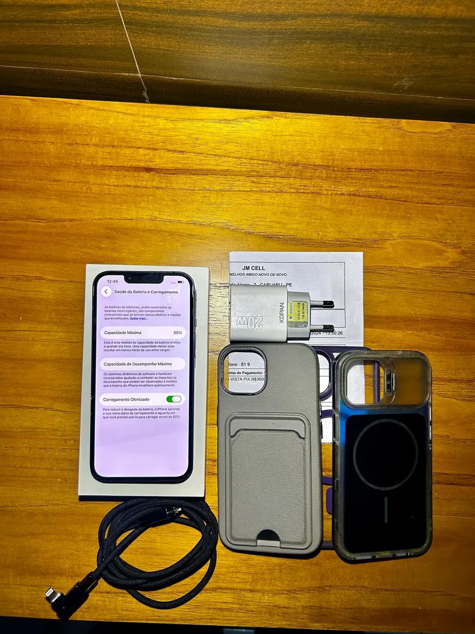 Apple iPhone 13 128gb Meia-noite C/CAIXA E NOTA - Foto 3