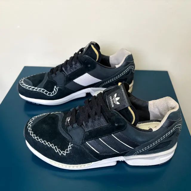 tênis adidas zx 9000 a-zx yctn moccasin black. tamanho 44 (us 12