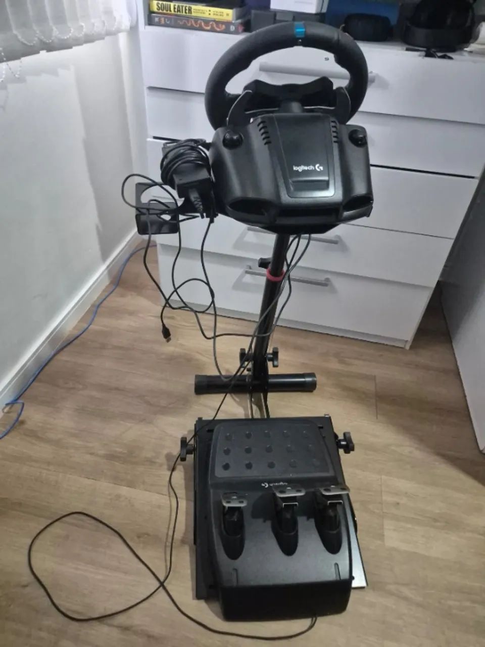 Volante g29 logitech com suporte - Foto 4