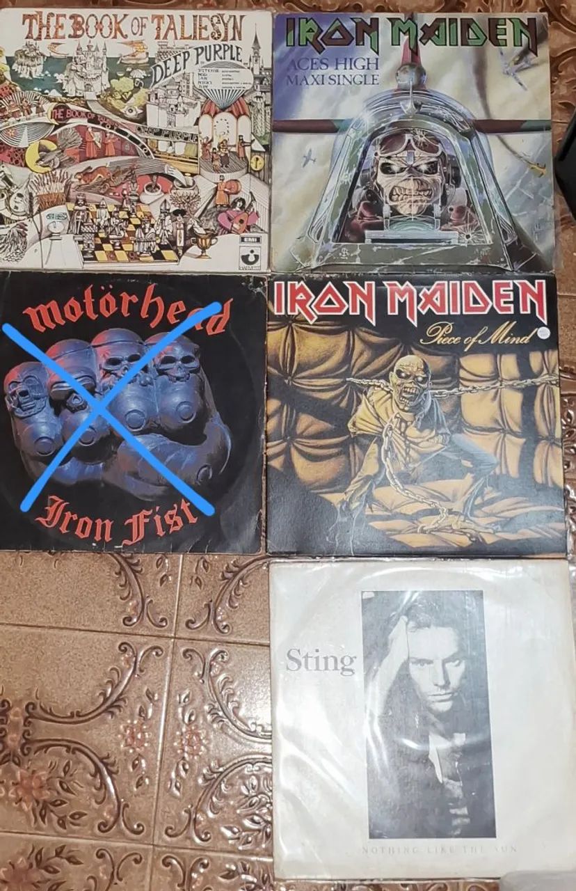 Discos LPS Vinil Iron Maiden, Motorhead, Deep Purple 