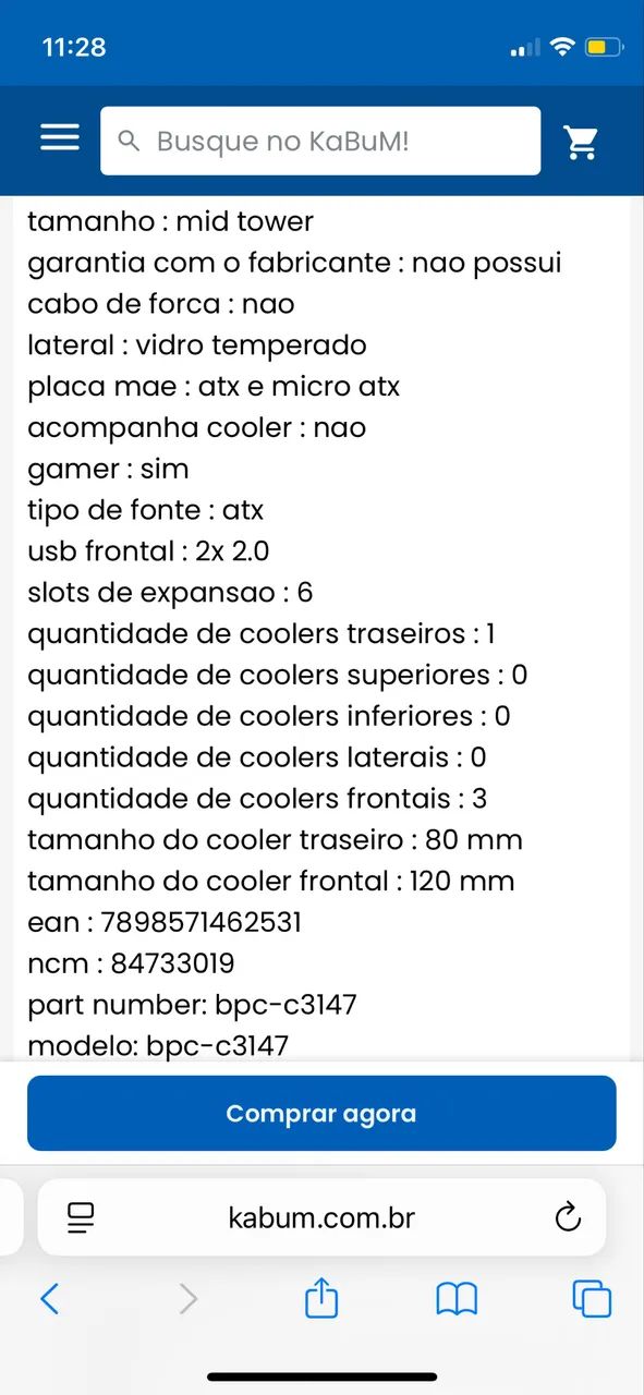 Gabinete Brasil pc - Foto 2
