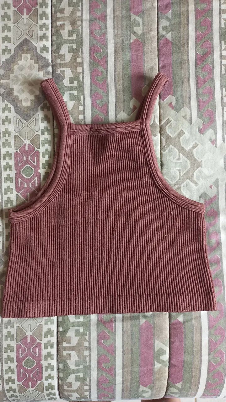 Cropped marrom Forever 21 tamanho P - Foto 2