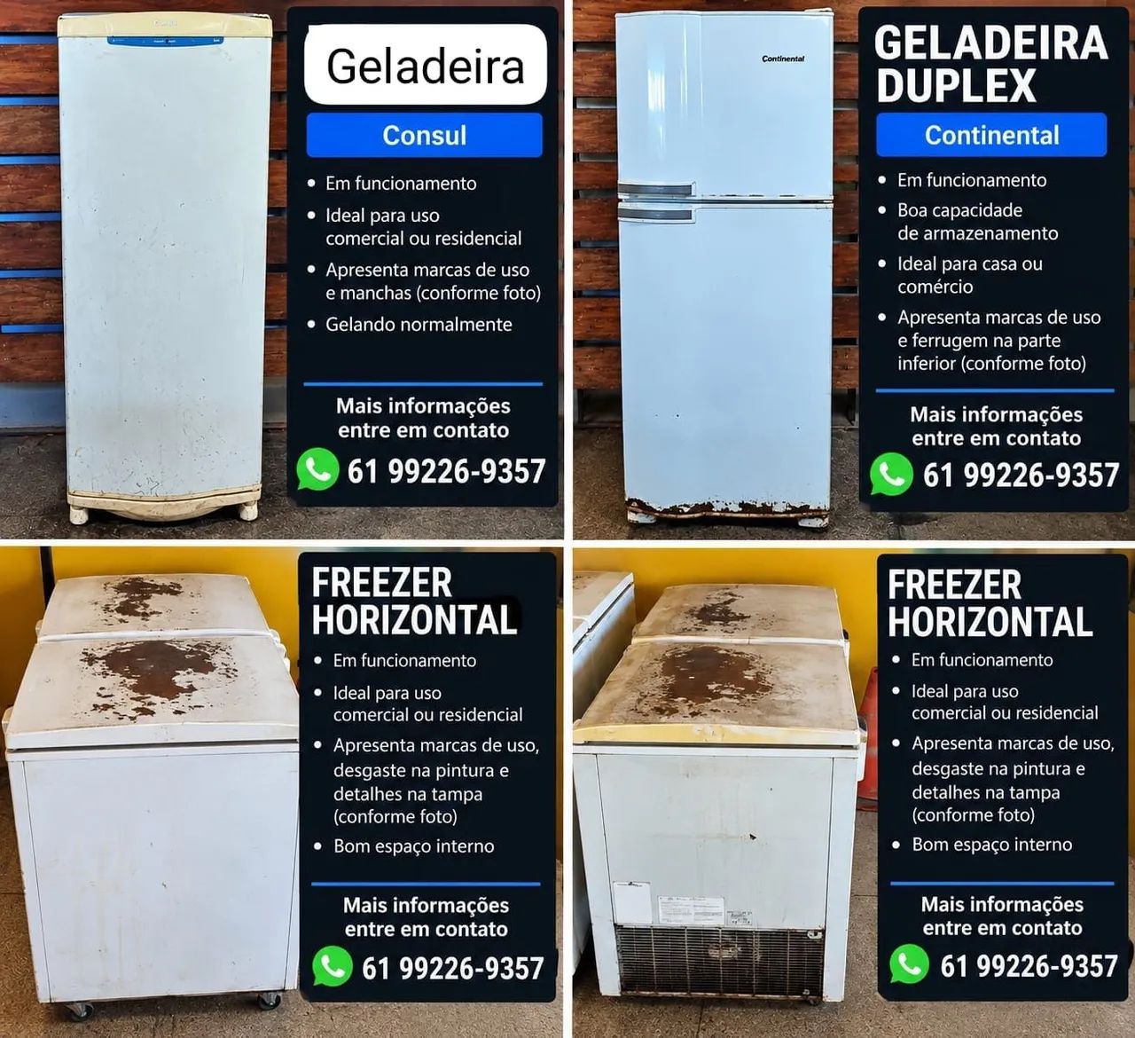 Geladeira e freezer 