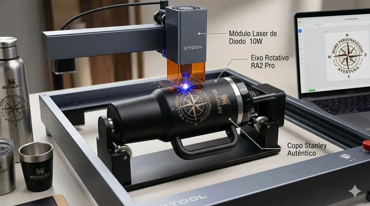 Xtool Máquina de corte e impressão a Laser mais acessórios.  - Foto 3