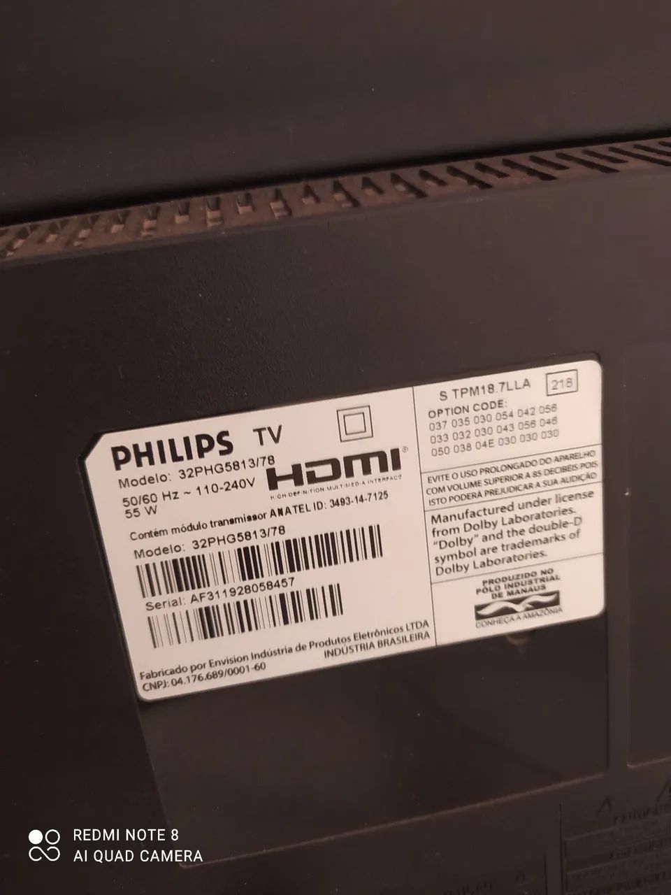 Tv smart 32 polegadas Philips 