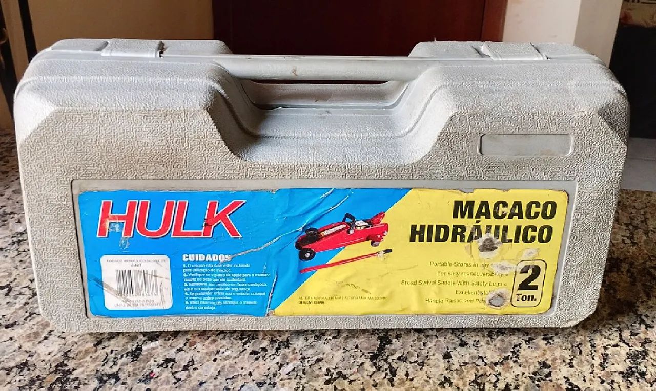 Macaco hidráulico 2 Ton mini tipo jacaré com maleta - Foto 3