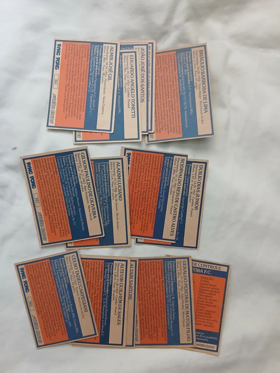 Lote de cards ping  - Coritiba  - Foto 3