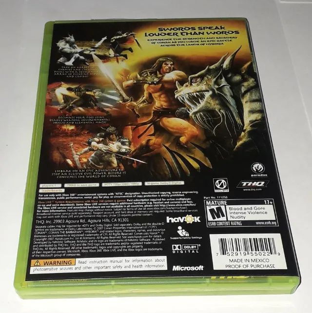 Conan (Americano) | Xbox 360 | Original | Usado | - Foto 4
