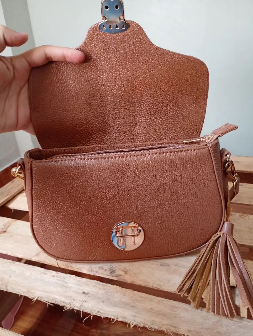 Bolsa de couro  - Foto 4