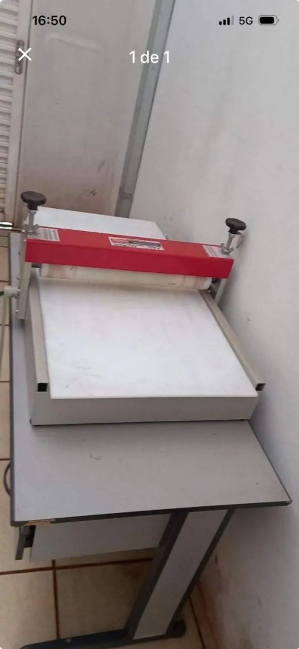 Maquina manual corte e vinco 0,50 cm de boca