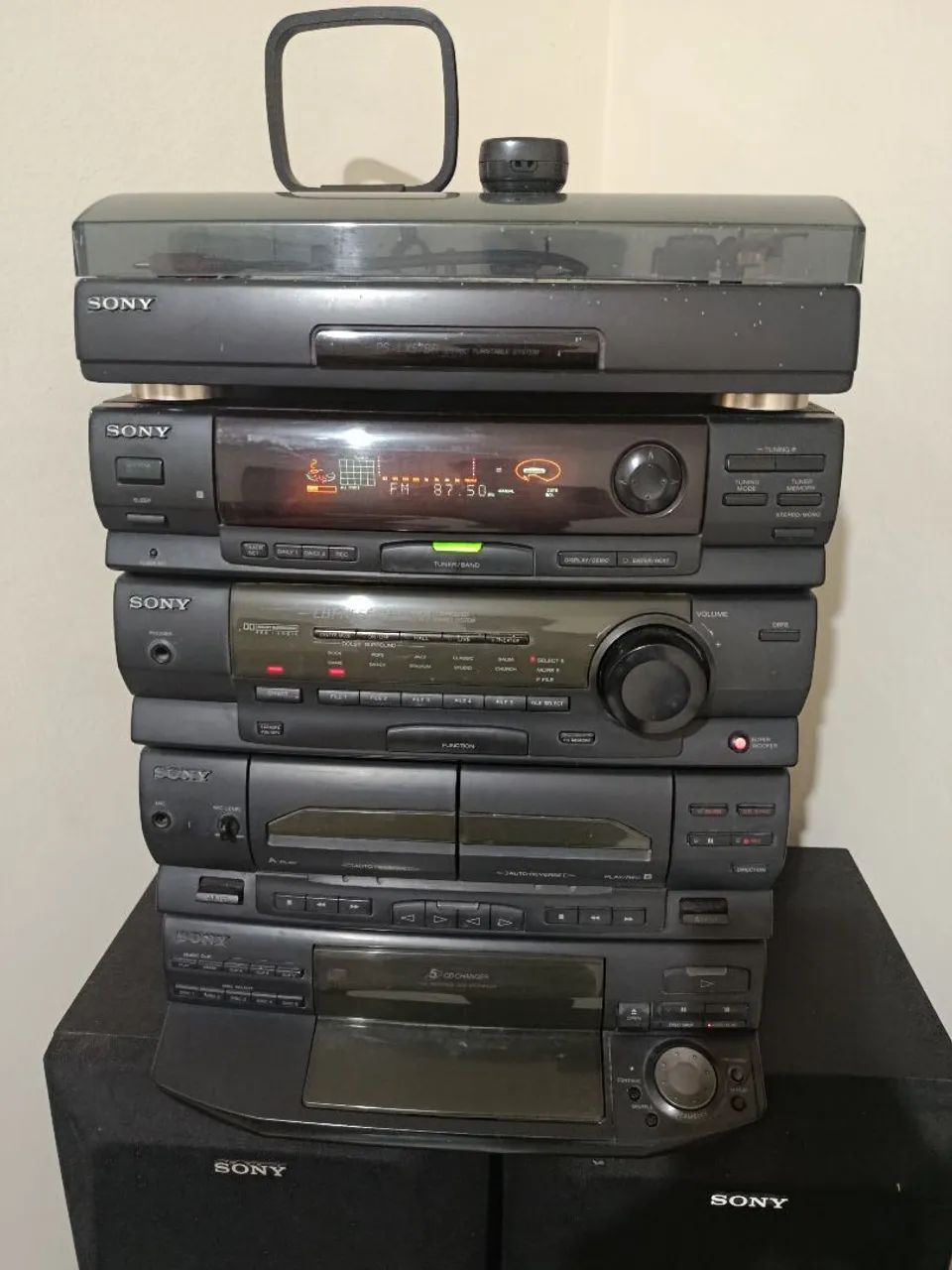 Aparelho de som Sony + 2 caixas - Foto 2