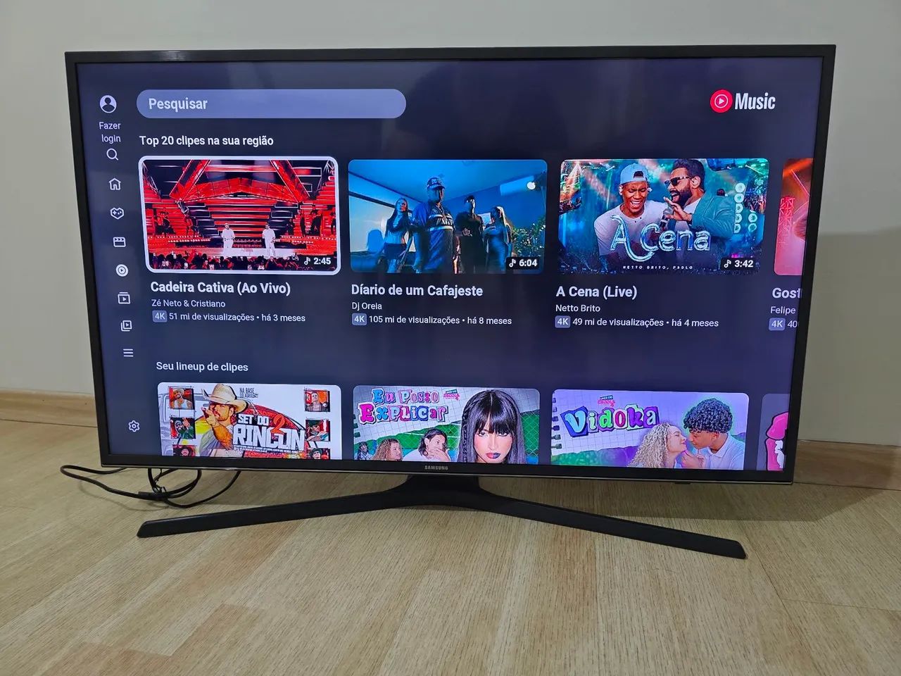 Tv Samsung Smart TV de 40 polegadas com resolução 4k painel LED, suporte a HDR Premium  - Foto 3