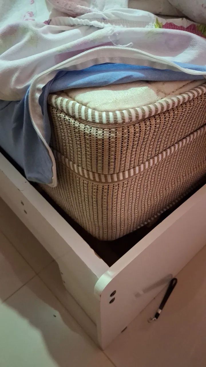 Cama solteiro com cabeceira bau - Foto 3