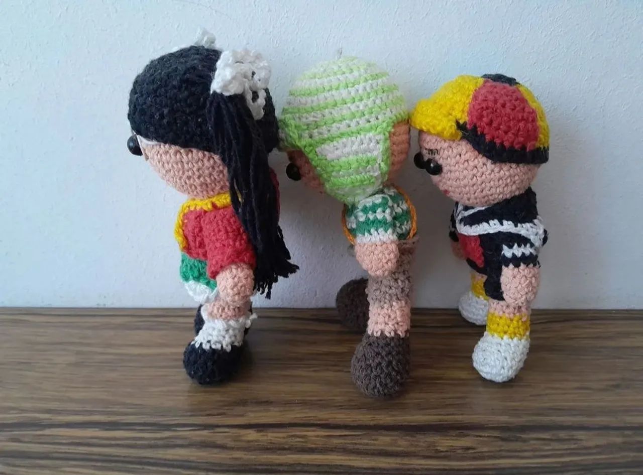 Bonecos de Crochê -Turma do Chaves - Foto 2