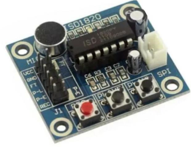 COD-AM179 Modulo Gravador De Voz De Som Player Isd1820 Arduino Automação Robotica