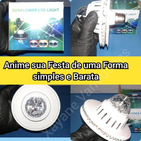 Lâmpada mágica cores girando luz - Foto 2