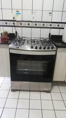 Fogão 5 bocas todo em Inox