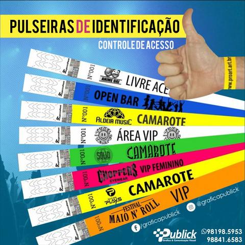 Pulseiras para eventos