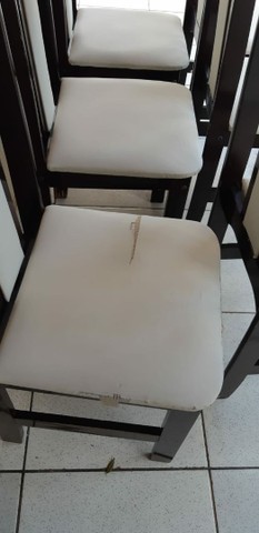 Mesa de vidro com  6 cadeiras - Foto 2