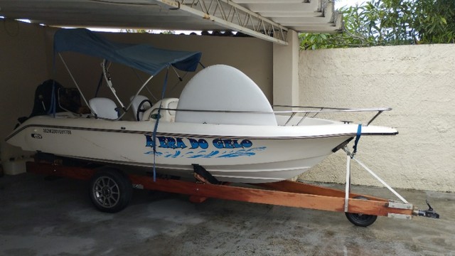 Barco Esporte/Recreio Ragge 16 Pés - Motor Evinrude 50HP Injetado 2T