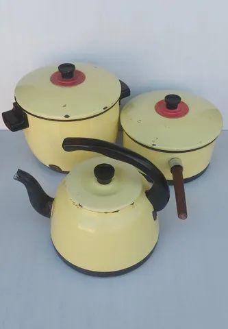 Panela Esmaltada Antiga 