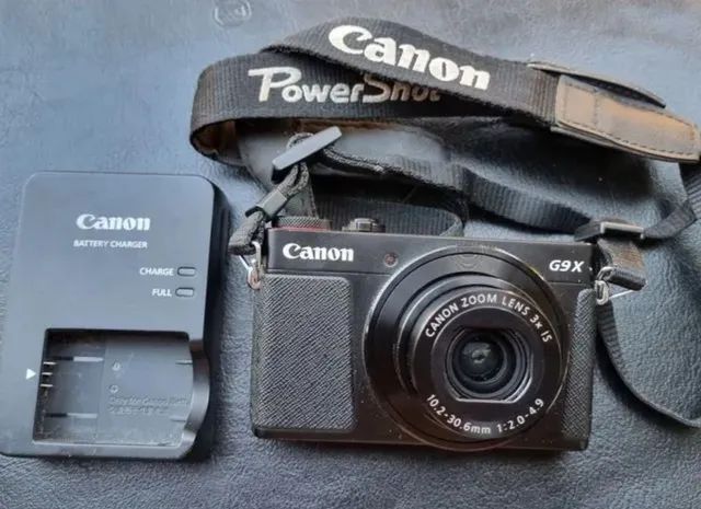 Canon G9X Powershot na Caixa Acessórios 