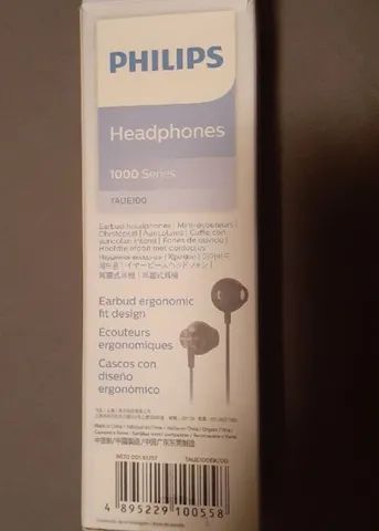 fone de ouvido philips série 1000 - taue100bk/00