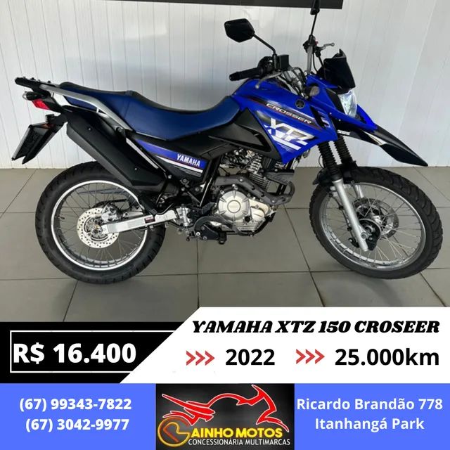 Yamaha XTZ 150 Crosser Z ABS 2022 Azul, KM Motos