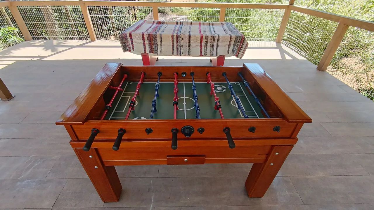 Mesa de totó- Madeira Maciça - Foto 4